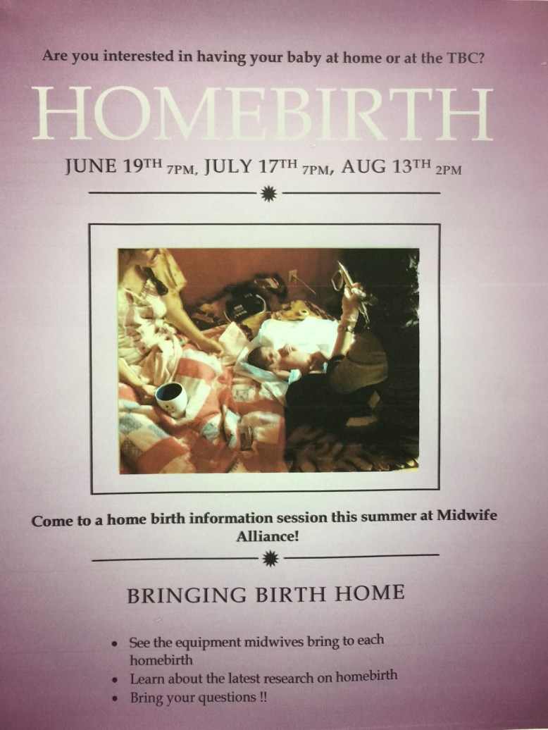 homebirth flyer